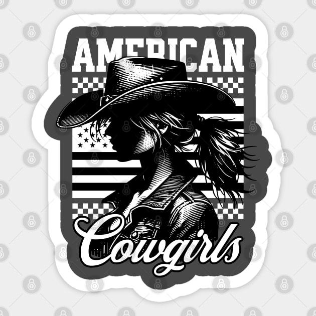 Cow girls Sticker by Graphic tees